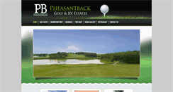 Desktop Screenshot of pheasantbackgolfclub.com